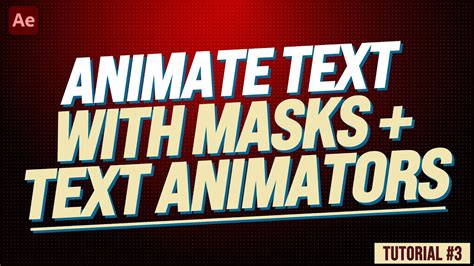 Animate Text Using MASKS And TEXT ANIMATORS Adobe After Effects