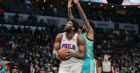 76ers Joel Embiid Builds On Record Breaking Streak Vs Hornets