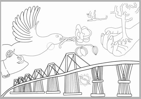 Dibujo Del Puente Sobre El Lago De Maracaibo Para Colorear Imagui