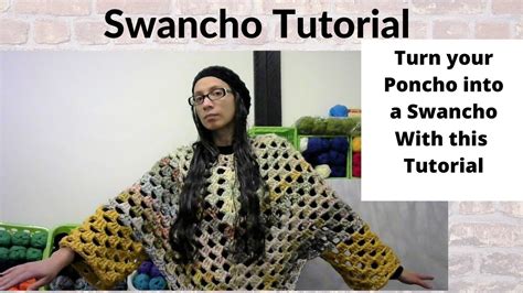 Swancho Tutorial Turn Your Poncho Into A Swancho Sweater Poncho