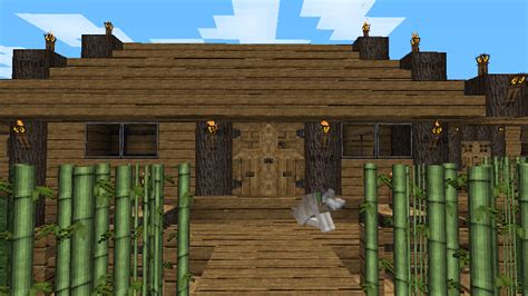 Bienvenue Sur Minecraft Bambou Maison Et Terrasse