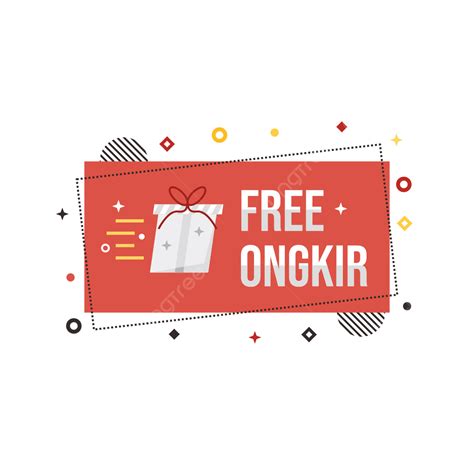 Gambar Gratis Ongkir Ilustrasi Elemen Desain Gratis Ongkir Gratis