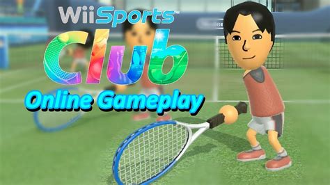 Tennis Online Gameplay Wii Sports Club Youtube