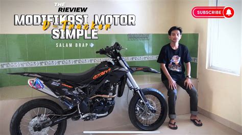 Modifikasi Motor Dtracker Simpel Budget Pelajar Supermoto