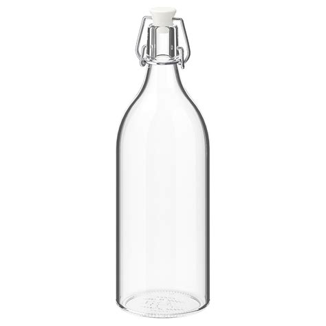 Korken Bottle With Stopper Clear Glass Height 11 Diameter 4 Ikea