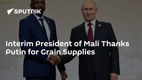 Interim President of Mali Thanks Putin for Grain Supplies - South Africa Today