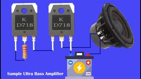 Diy Powerful Ultra Bass Amplifier With D Transistor No Ic Simple