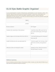 Epic Battle Graphic Organizer Graphic Organizer Docx Epic