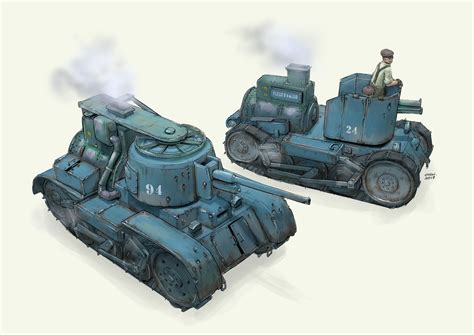 Steampunk Tanks By Kumbarboy Steampunk 2d Cgsociety Dieselpunk