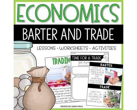 2nd Grade Social Studies Worksheets Economics For Kids Barter And Trade