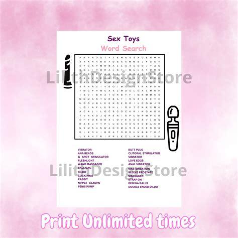 Sex Toys Word Search Puzzle Nsfw Word Search Nasty Adult Puzzles Dirty Word Game Funny Dirty X