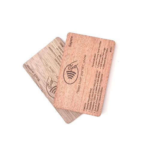 Programmable Bamboo Wood Business Cards Rfid Iso14443a Smart Ntag213 216 Nfc Wooden Hotel Key