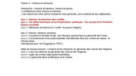 Th Axe Jalon Histoire Geographie Au Lyc E