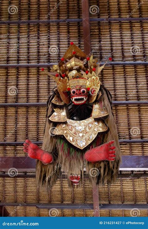 Balinese Mythology Character `Barong` In Indonesia Stock Photo ...