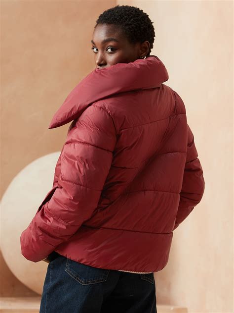 Funnel Neck Puffer Coat Banana Republic Factory