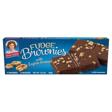 Little Debbie® English Walnuts Fudge Brownies, 6 ct - King Soopers