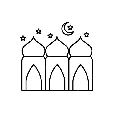 Mosque Line Art Vector Png Images Design Of Mosque Line Art Mosque