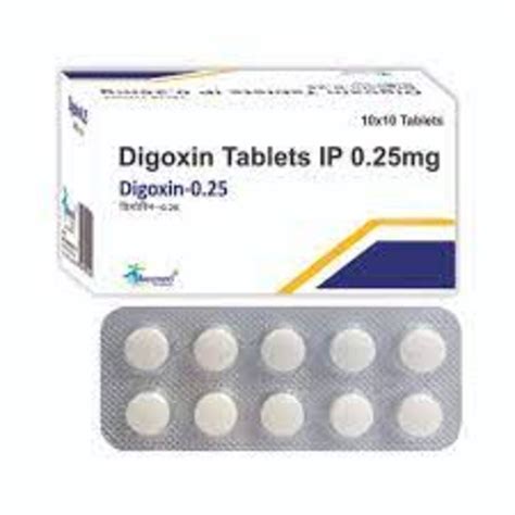 Lanoxin 0 25 Mg Digoxin Tablet Prescription Treatment Heart Failure