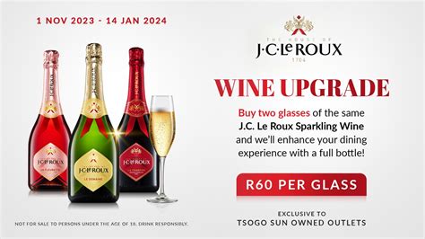 J C Le Roux Sparkling Wine Varietal Upgrade Emnotweni