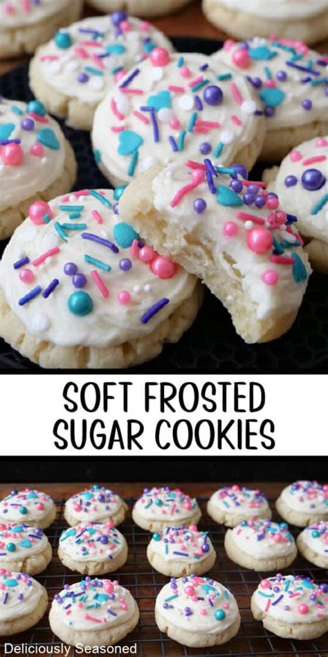 Soft Frosted Sugar Cookies Deliciously Seasoned