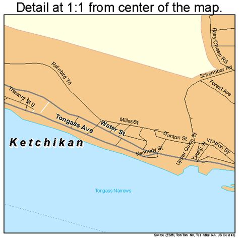 Ketchikan Alaska Street Map 0238970