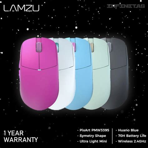 Jual Lamzu Atlantis Mini Wireless Ultra Light Ambidextrous Gaming Mouse