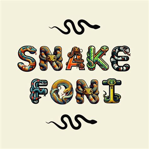 Snake Font Alphabet With Snake Design Reptile Letters As Png Etsy