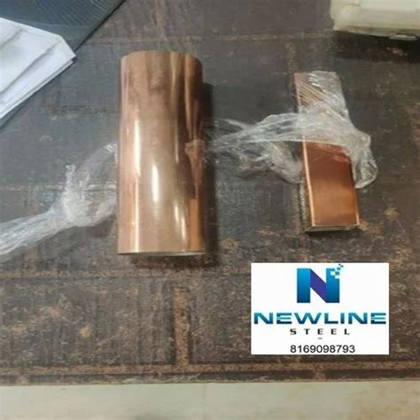 Newline Steel Stainless Steel S S Rose Gold Pvd Coated Pipe For