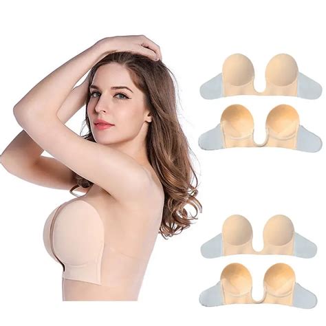 Silicone Bra Self Adhesive Stick On Gel Push Up Strapless Backless