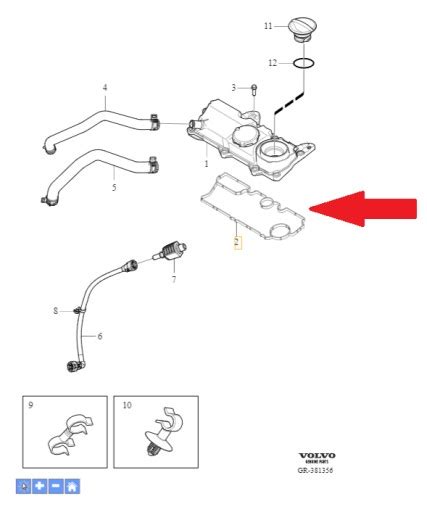 Uszczelka Pokrywy Zawor W Volvo S V Xc V Za Z