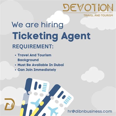 Ticketing Agent Dubai UAE Gulf Career Hunt