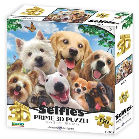 3D PuzzlePrime 3DPRM 20896670889208967Prime 3D Köpek Selfie 150 Parça