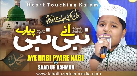 Aaye Nabi Pyare Heart Touching Kalam Saad Ur Rahman Farooqui