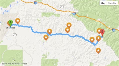 St Joe River Idaho Map | Draw A Topographic Map