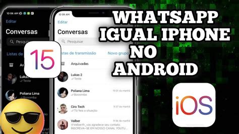 SAIU WHATSAPP IGUAL IPHONE IOS 15 NO ANDROID ATUALIZADO 2022 YouTube