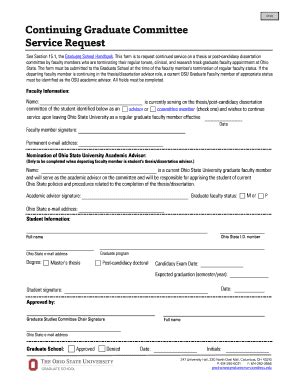 Fillable Online Gradsch Osu Individual Study Form Doc Fax Email Print