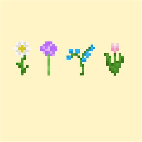 What you think of my drawing? Minecraft flowers 🥰 : r/Minecraft