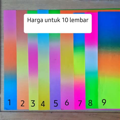 Jual Kertas Pelangi Asturo Lembar Shopee Indonesia