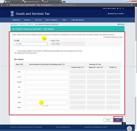 How To Fill Gstr Online At Gst Portal Gst Return Format