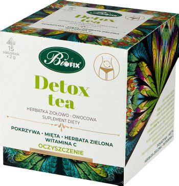 Bifix Detox Tea Herbatka ziołowo owocowa Suplement diety 15 x 2 g