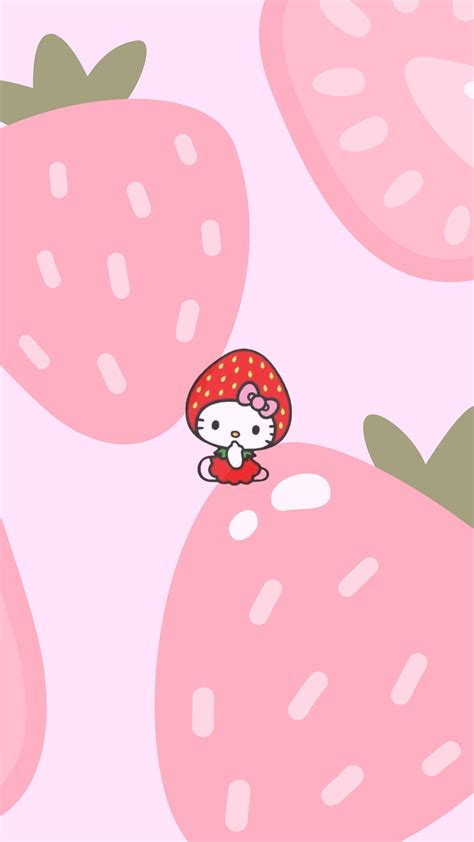 Hello Kitty Strawberry Wallpaper Boyama sayfaları mandala Arkaplan