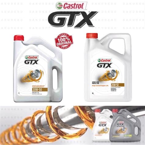 Castrol Gtx Sn Cf W Engine Oil Liter For Petrol