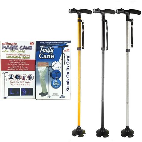 Adjustable Canes Foldable Led Light Walking Sticks For Elderly China