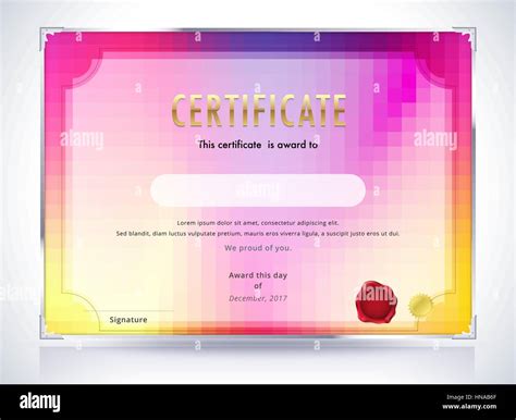 Zertifikat Vorlage Diplom Vorlage Zusammenfassung Hintergrund Vektor