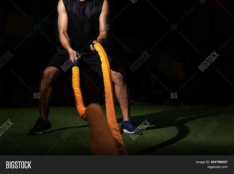 Men Battle Rope Image And Photo Free Trial Bigstock