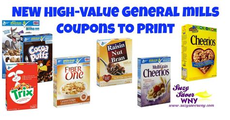 NEW High Value General Mills Cereal Printable Coupons