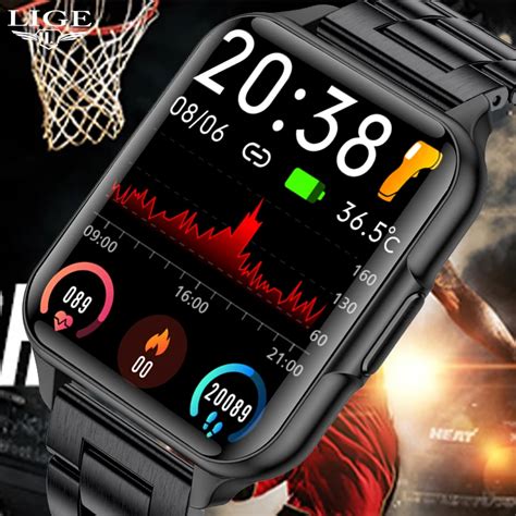 Smart Watch Men Frequenza Cardiaca Temperatura Corporea Ossigeno Nel