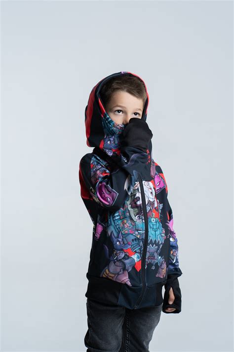 Kids Battle Black Hoodie | Wacky Sheep