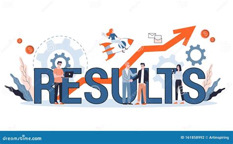 Result Concept Illustration Idea Of Growth And Success Stock Vector