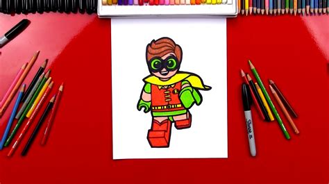 How To Draw Lego Robin Art For Kids Hub